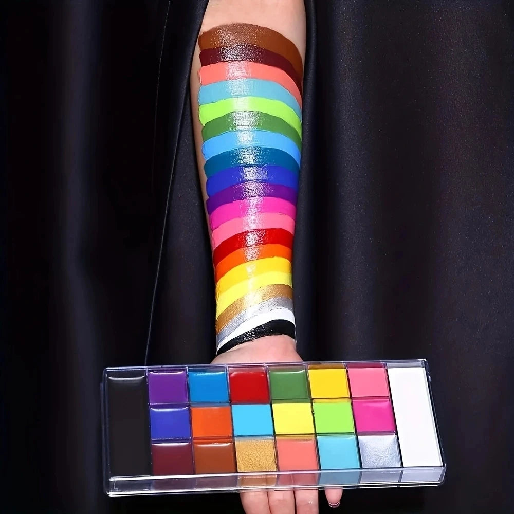 Makeup palette with 20 colors