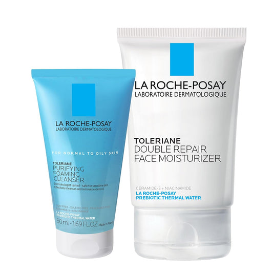 La Roche-Posay Toleriane Double Repair Face Moisturizer - Daily Hydrating Cream with Ceramide and Niacinamide for All Skin Types, Provides Immediate Comfort and Long-Lasting Hydration, Fragrance-Free
