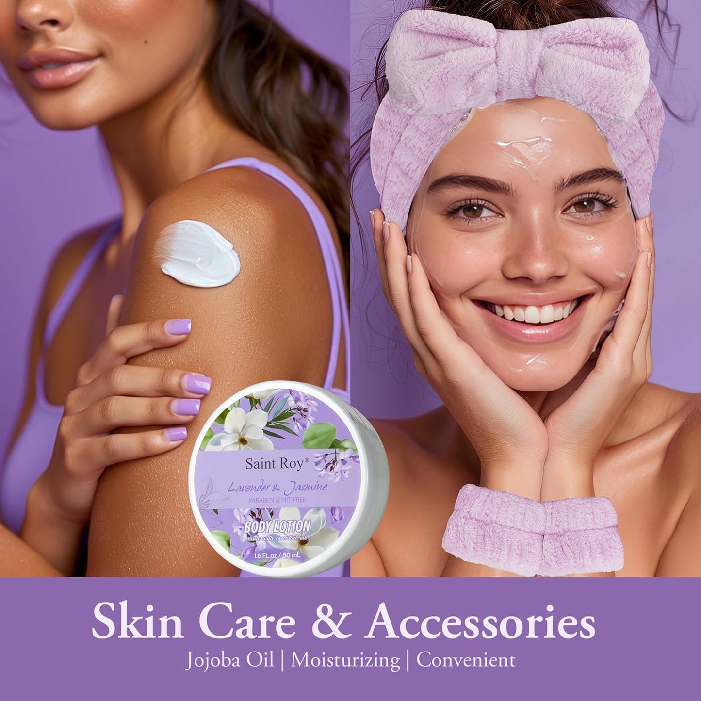 Luxury Lavender Jasmine Spa Gift Set for Mother's Day - 13-Piece Pampering Kit for Women, Ideal Get Well and Birthday Gifts