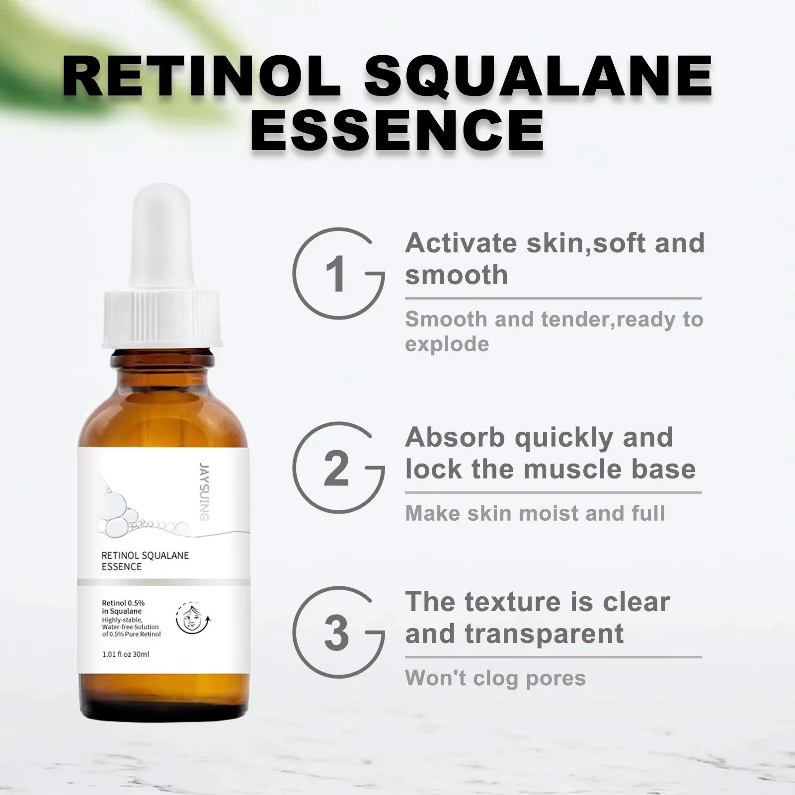 Retinol Serum for Eye Area - Reduces Fine Lines, Lifts, Brightens, and Moisturizes Skin Firming Facial Essence