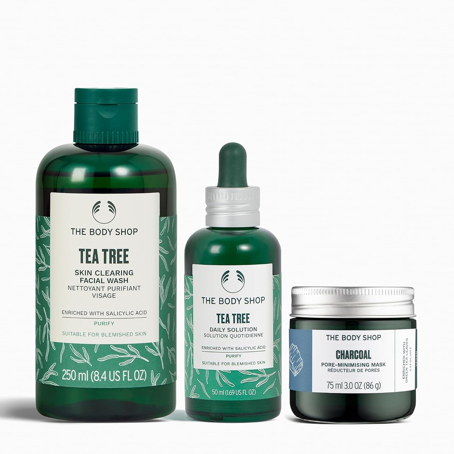 Tea Tree Skin Clearing Facial Wash – Purifying Vegan Face Wash for Oily, Blemished Skin – 8.4 Oz
