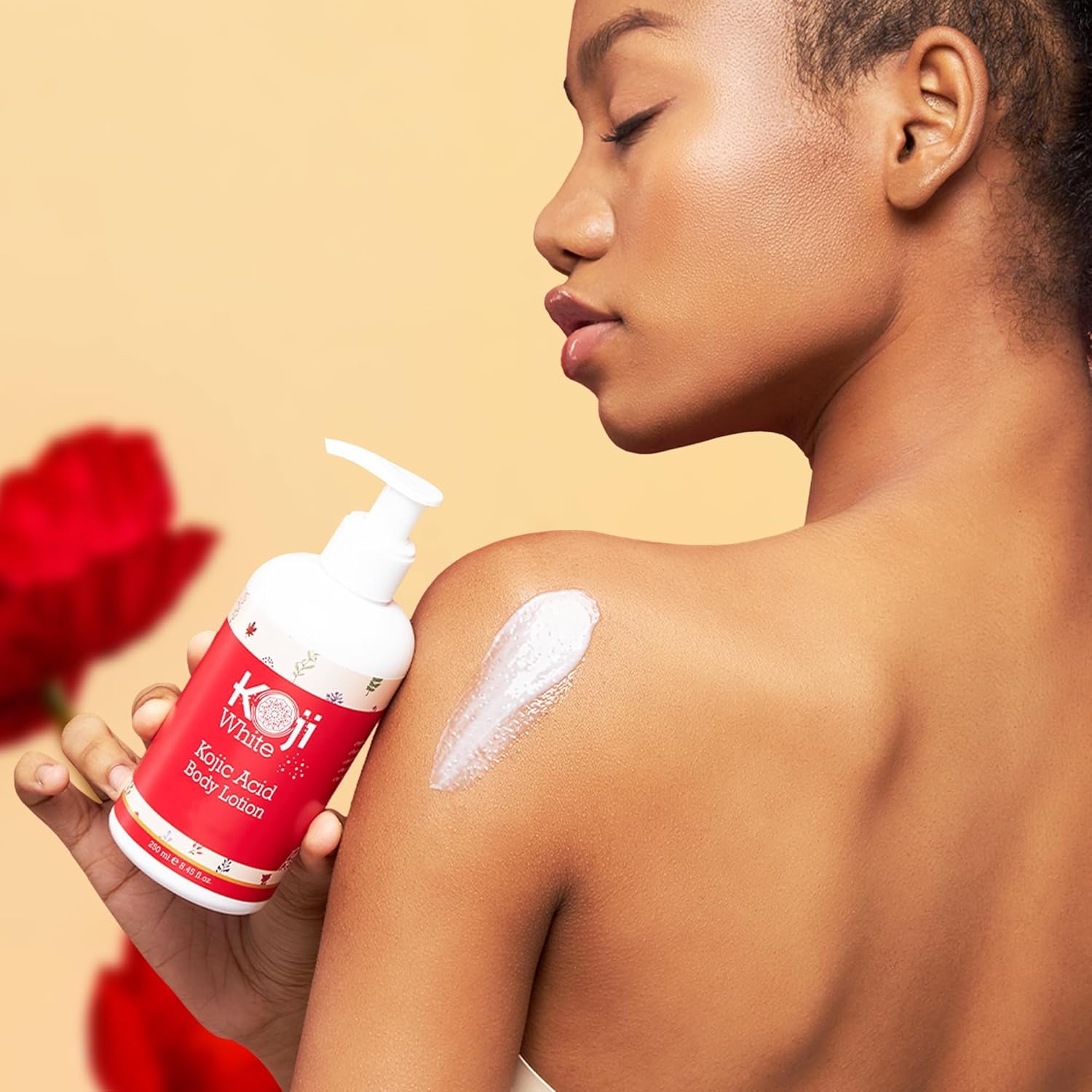 Kojic Acid Body Lotion – Vegan Moisturizing Lotion for Dry Skin, Hydrating and Nourishing, Paraben-Free, 8.45 Fl Oz