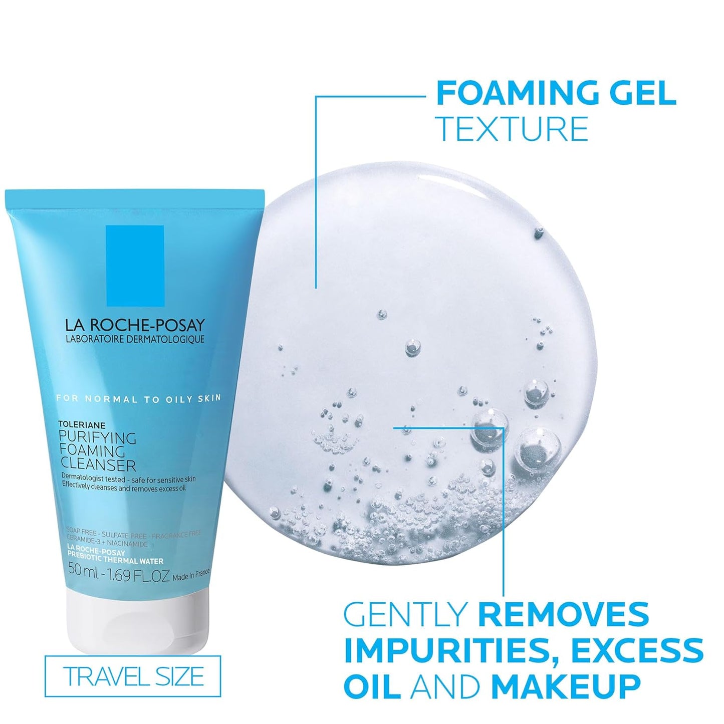 La Roche-Posay Toleriane Double Repair Face Moisturizer - Daily Hydrating Cream with Ceramide and Niacinamide for All Skin Types, Provides Immediate Comfort and Long-Lasting Hydration, Fragrance-Free