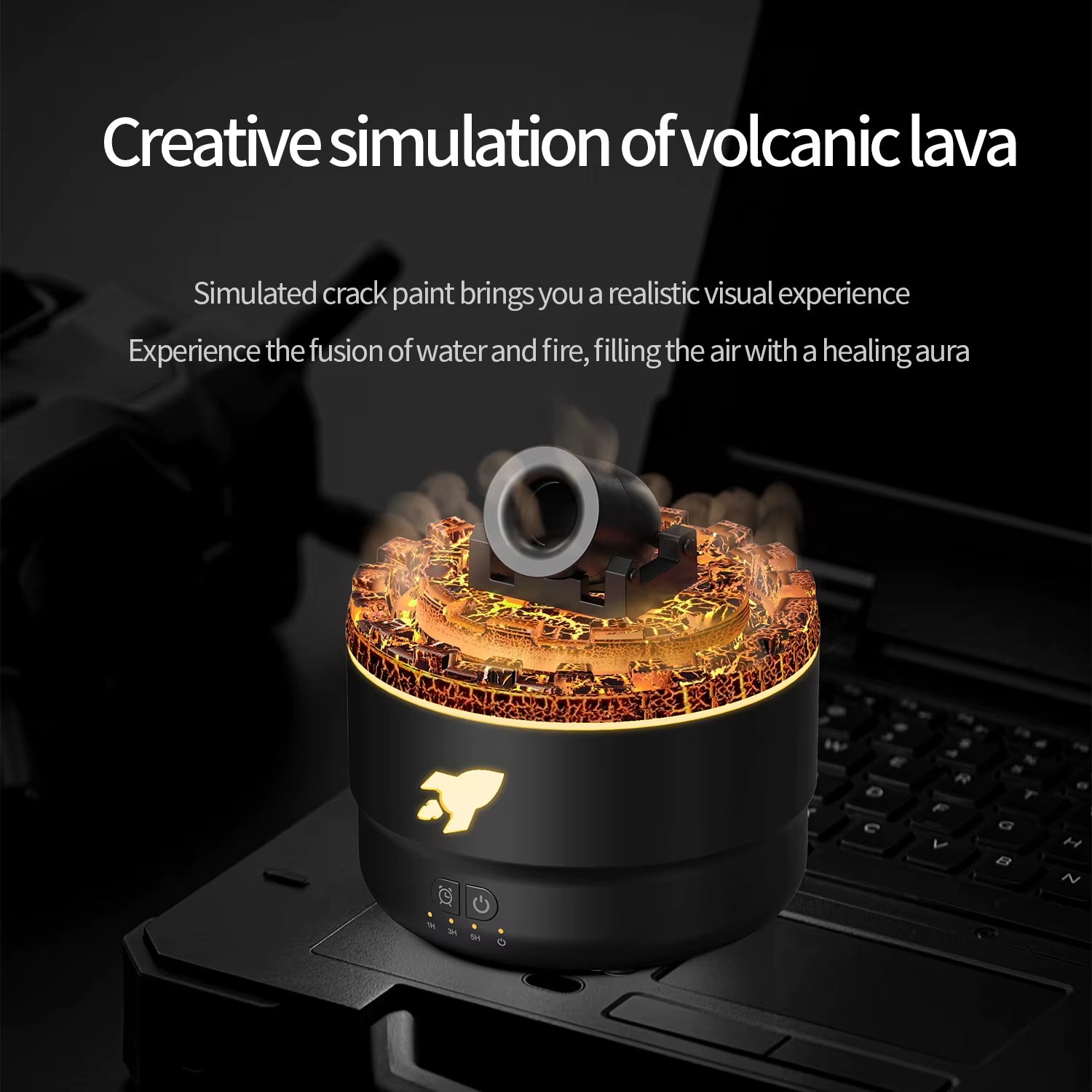 Cannon Blast Aroma Humidifier Aroma Diffuser Cannon Blast Turret Aromatherapy Humidifier Air Humidifier for Home Office Bedroom