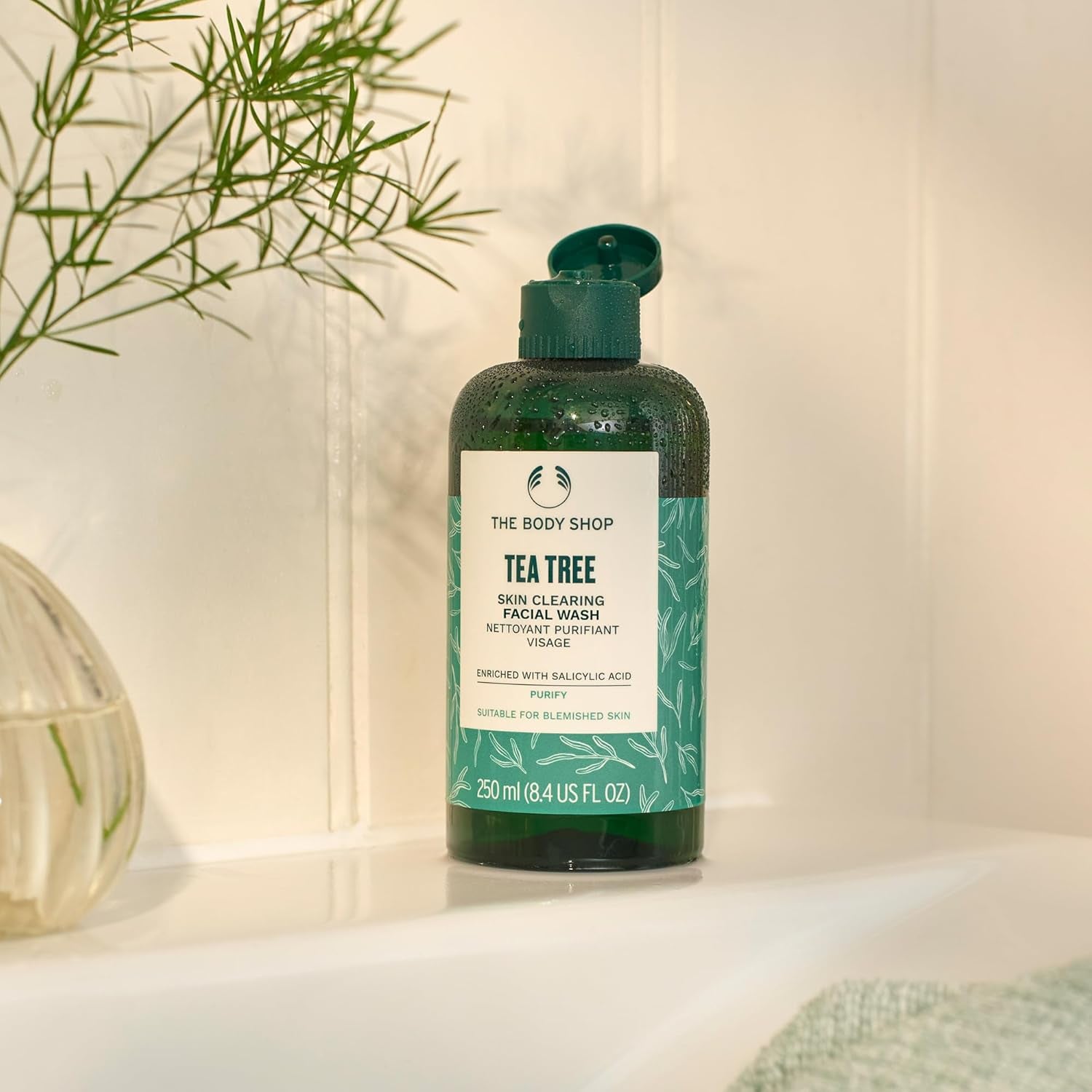 Tea Tree Skin Clearing Facial Wash – Purifying Vegan Face Wash for Oily, Blemished Skin – 8.4 Oz