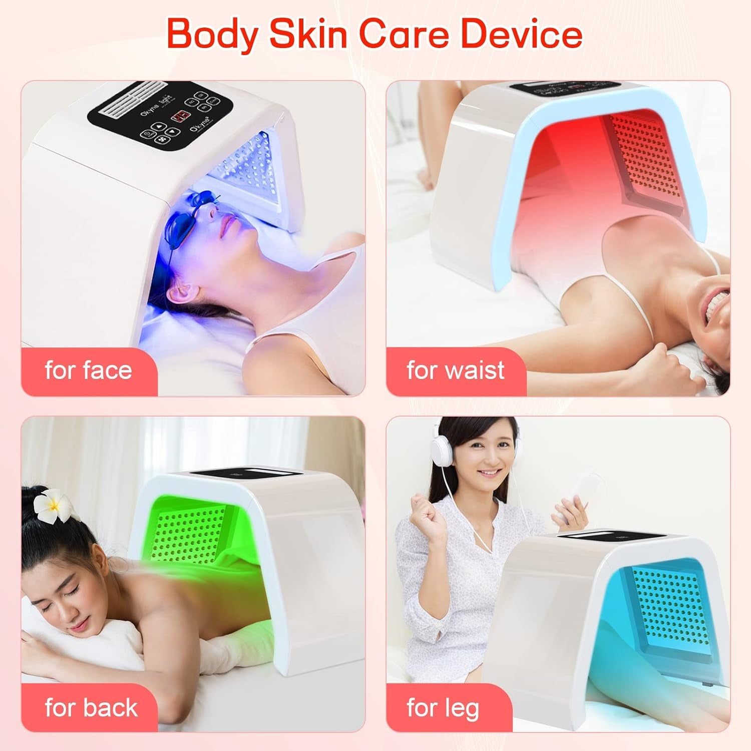 LED Light Therapy 7 in 1 Red Light Therapy Device for Face Skin Professional Photon SPA Beauty Salon Beauty Equipment