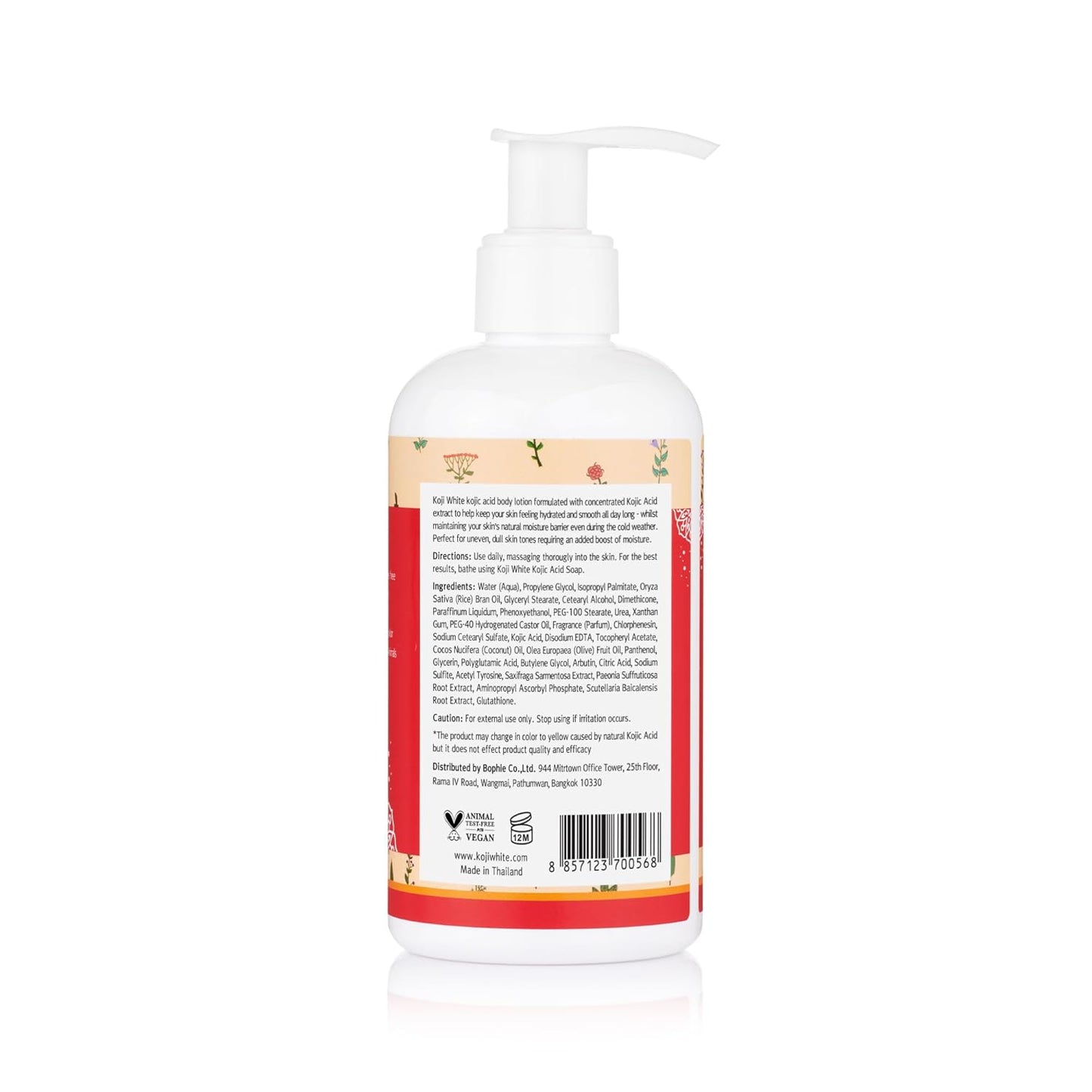 Kojic Acid Body Lotion – Vegan Moisturizing Lotion for Dry Skin, Hydrating and Nourishing, Paraben-Free, 8.45 Fl Oz