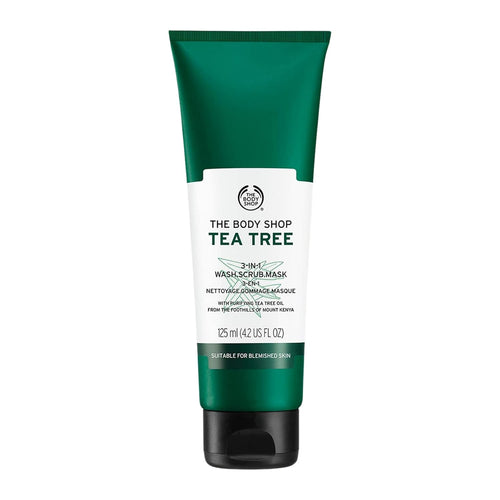 Tea Tree 3-in-1 Cleanser, Exfoliator, and Mask – Purifying Vegan Skincare for Oily and Blemished Skin – 4.2 Oz