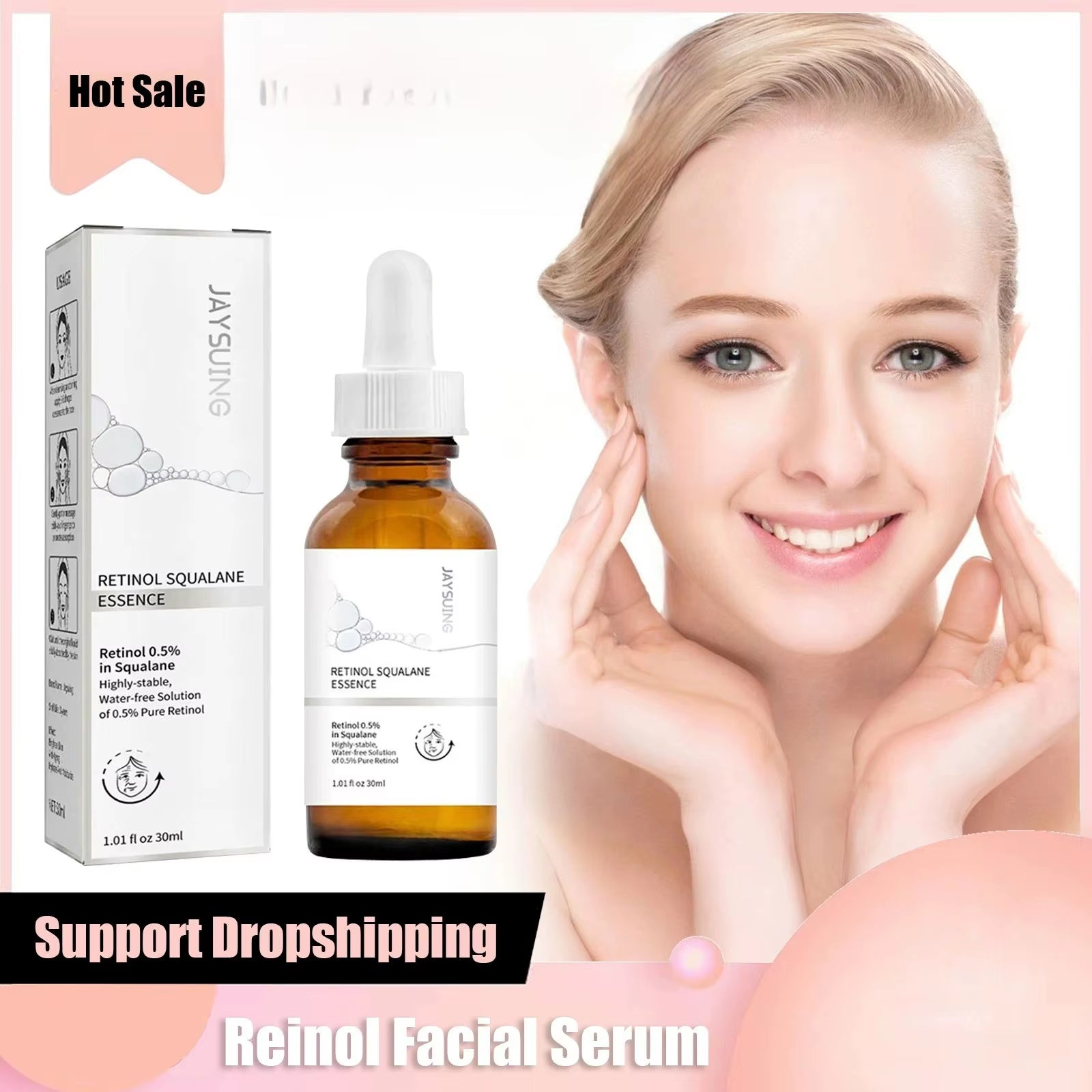 Retinol Serum for Eye Area - Reduces Fine Lines, Lifts, Brightens, and Moisturizes Skin Firming Facial Essence
