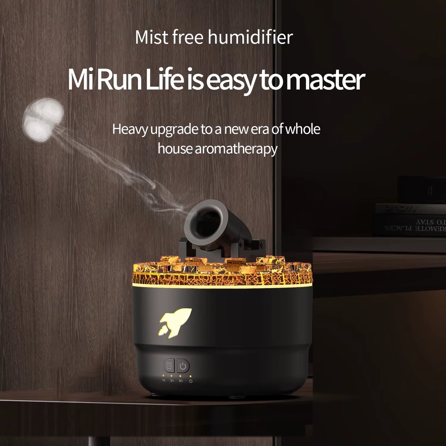 Cannon Blast Aroma Humidifier Aroma Diffuser Cannon Blast Turret Aromatherapy Humidifier Air Humidifier for Home Office Bedroom