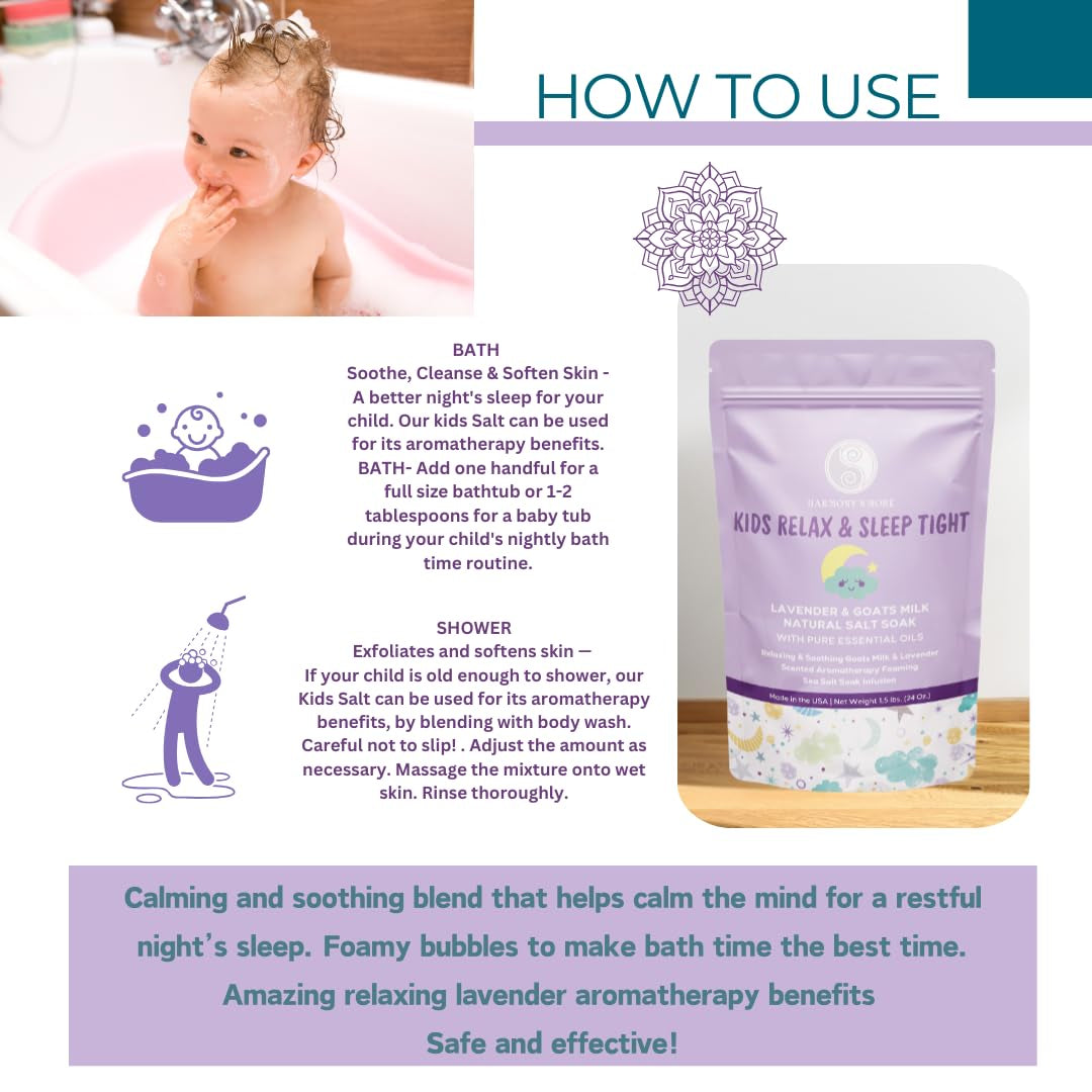 Natural Pacific Sea Salt - Tub Time Foaming Bath Salt Soak - Relaxing and Nourishing - All Natural with Goat Milk Powder, Lavender Essential Oil, Vitamins and Minerals – 24Oz