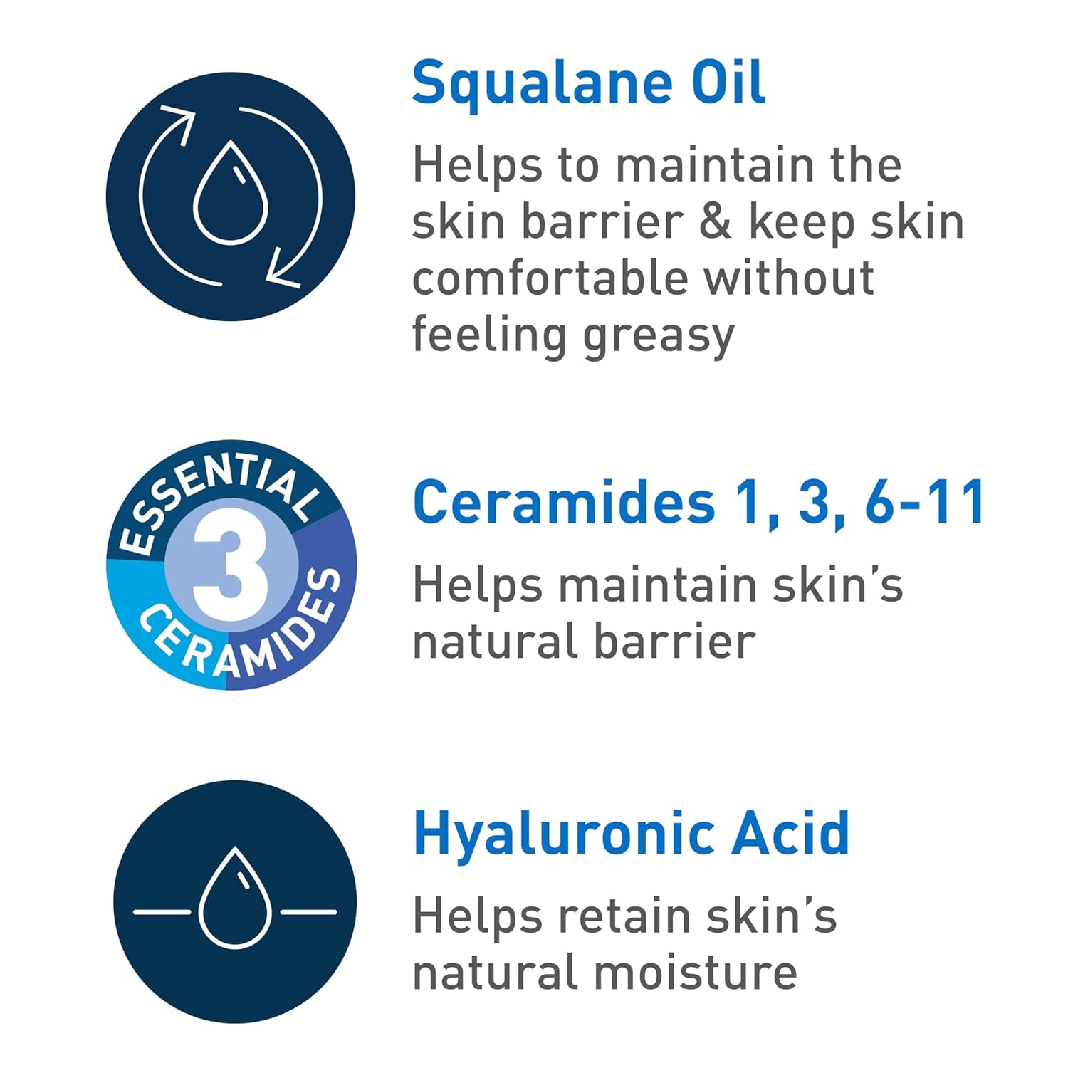 Hydrating Foaming Oil Cleanser for Face and Body with Squalane, Hyaluronic Acid, and Ceramides - Ideal for Dry to Very Dry Skin, Fragrance-Free and Residue-Free, 19 FL Oz