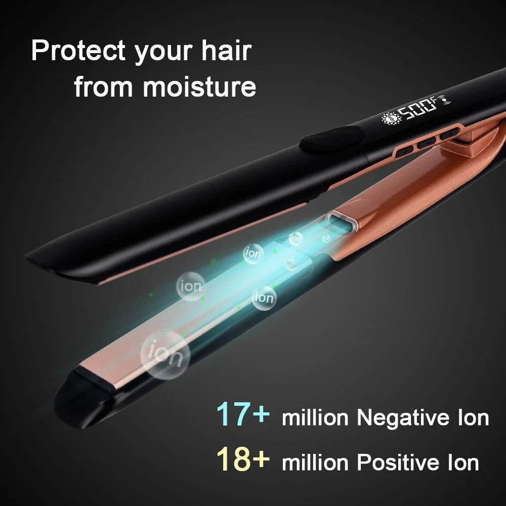 Professional Hair Straightener – 500F High Keratin Flat Iron