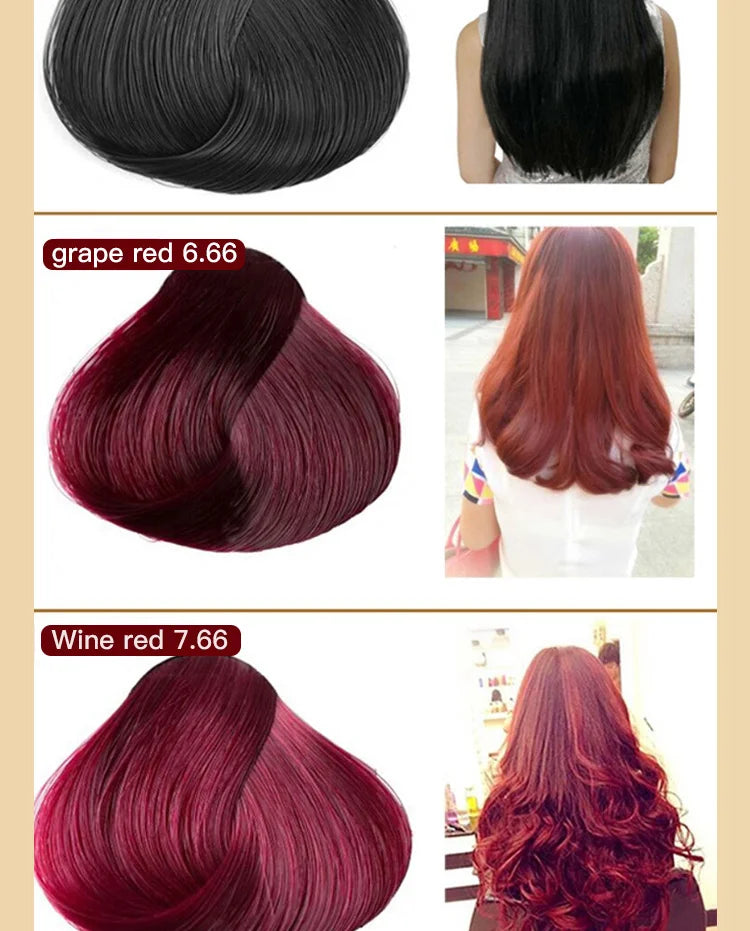 Mokeru Natural Brown Hair Color Shampoo – Long-Lasting Permanent Dye