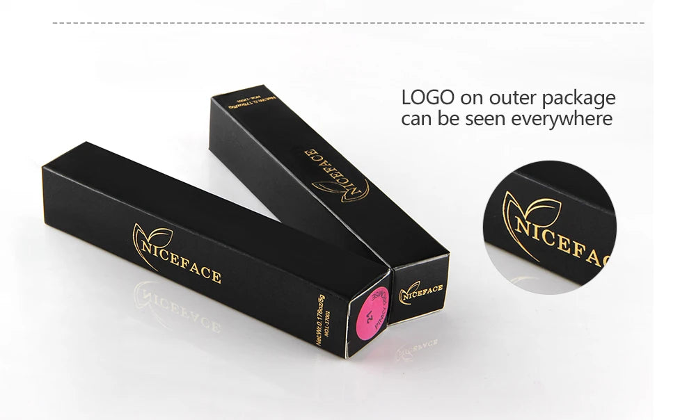 NICEFACE Hot Color Lip Gloss – Waterproof Matte & Long-Lasting