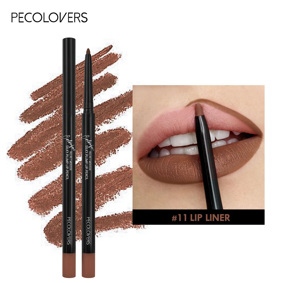 Waterproof Matte Lipliner Pencil 12 Colors Long Lasting