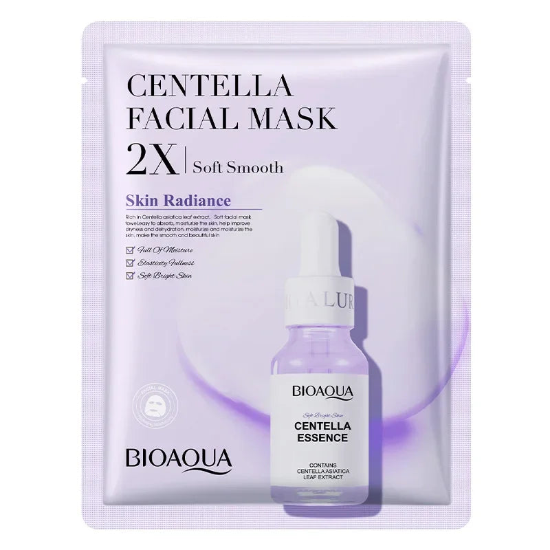 BIOAQUA Centella Collagen and Vitamin C Facial Masks with 20 units