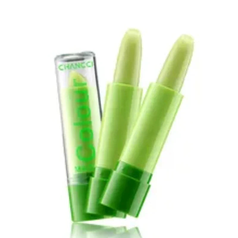Waterproof tinted lipstick and lip balm