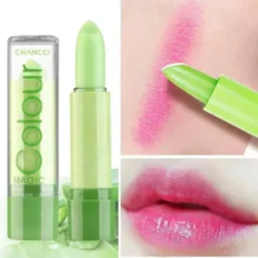 Waterproof tinted lipstick and lip balm