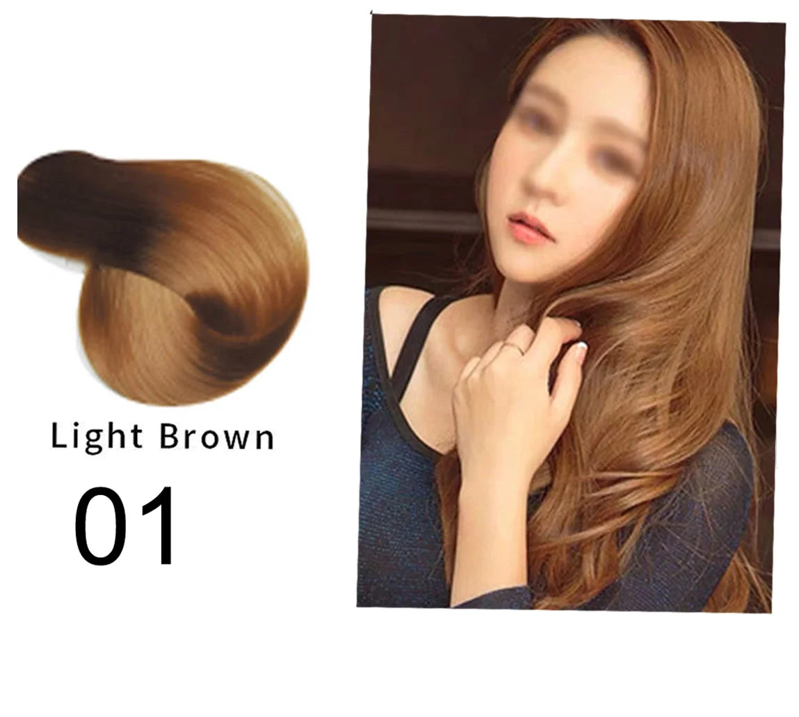 Mokeru Natural Brown Hair Color Shampoo – Long-Lasting Permanent Dye