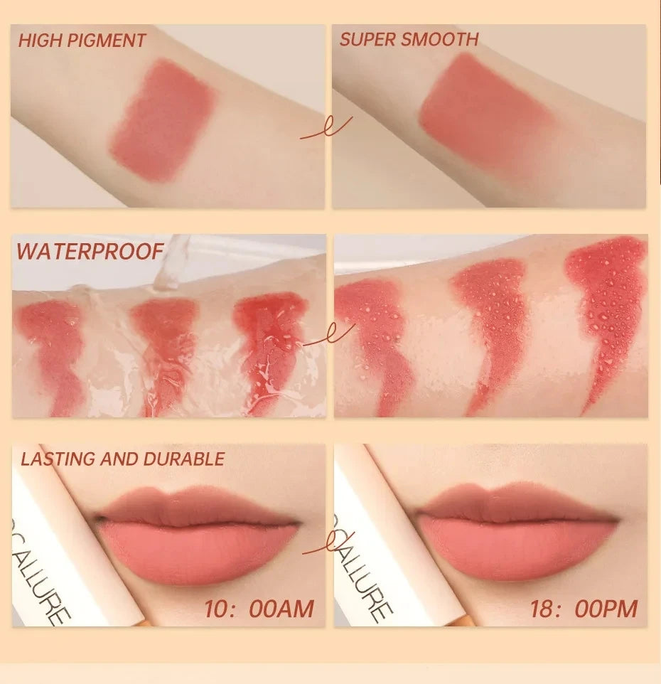 FOCALLURE 16-Color Matte Lipstick – Waterproof, High Pigment