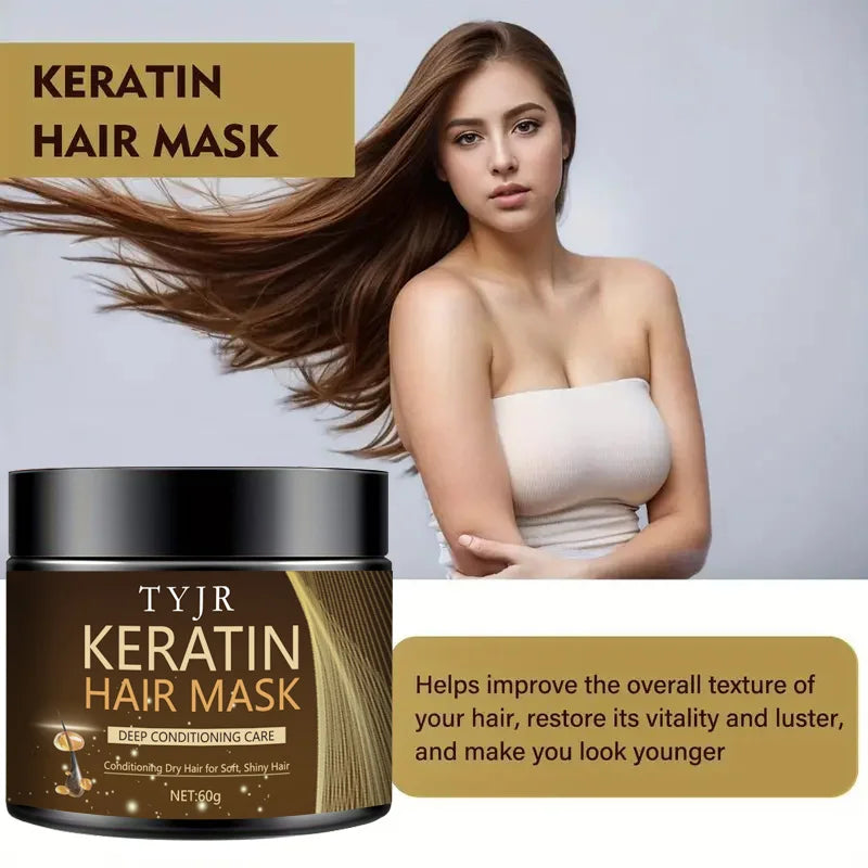 Keratin Hair Mask Deep Repair Travel Size 60g