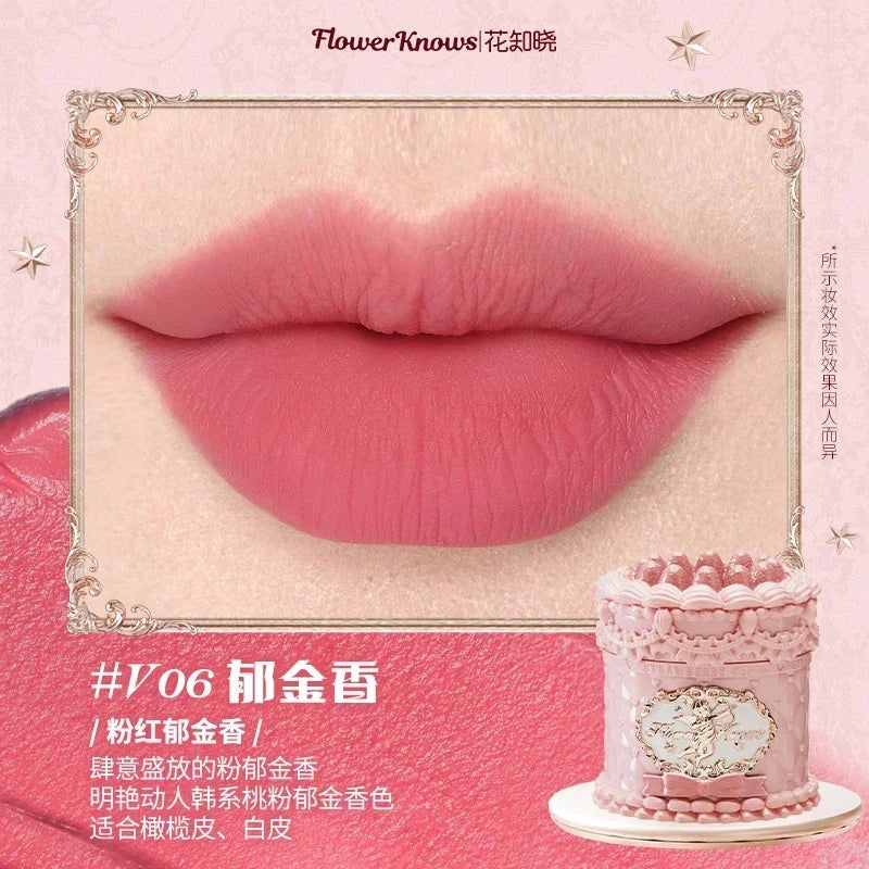 Flowerknows Strawberry Cupid Lipstick – Matte Velvet Lip Gloss