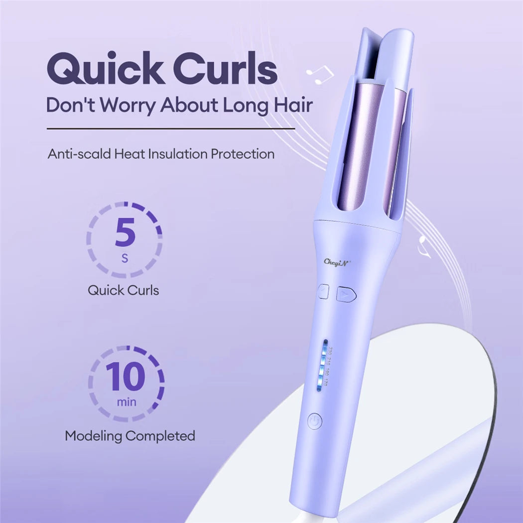 CkeyiN Automatic Curling Iron – Perfect Curls in Minutes