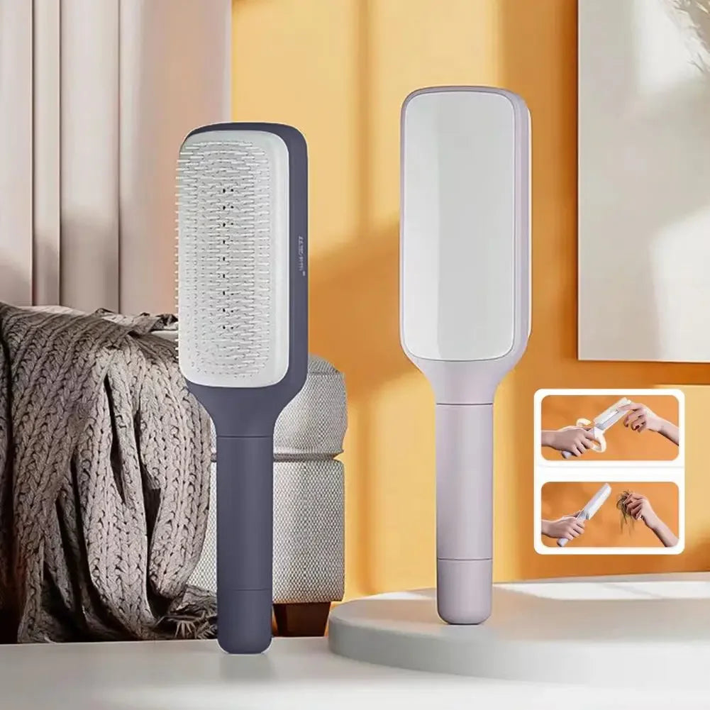Long Handle Rotating Hair Comb
