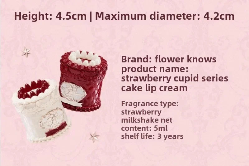 Flowerknows Strawberry Cupid Lipstick – Matte Velvet Lip Gloss