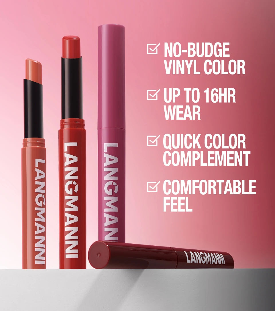 Waterproof Lip Liner and Lipstick Set