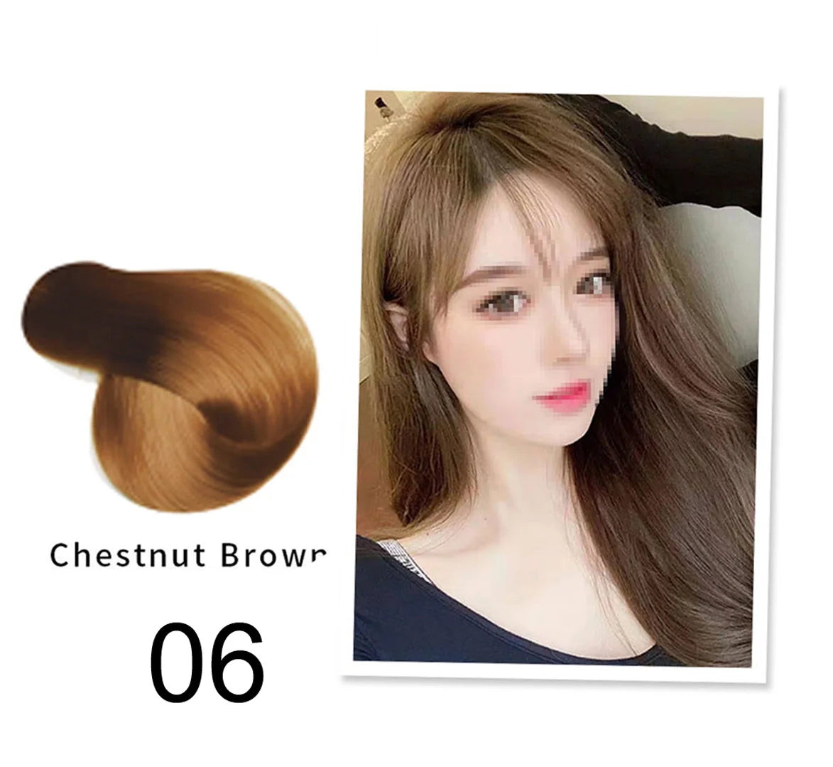 Mokeru Natural Brown Hair Color Shampoo – Long-Lasting Permanent Dye