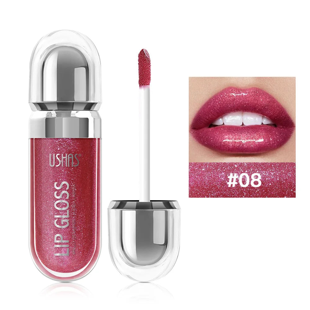 USHAS 12 Colors Pearlescent Liquid Lipstick
