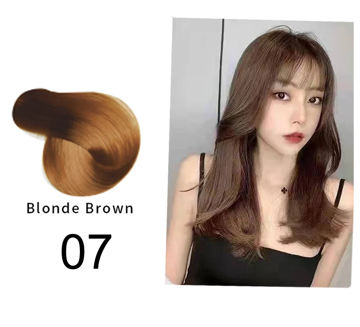 Mokeru Natural Brown Hair Color Shampoo – Long-Lasting Permanent Dye