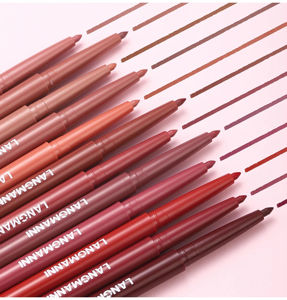 Waterproof Lip Liner and Lipstick Set