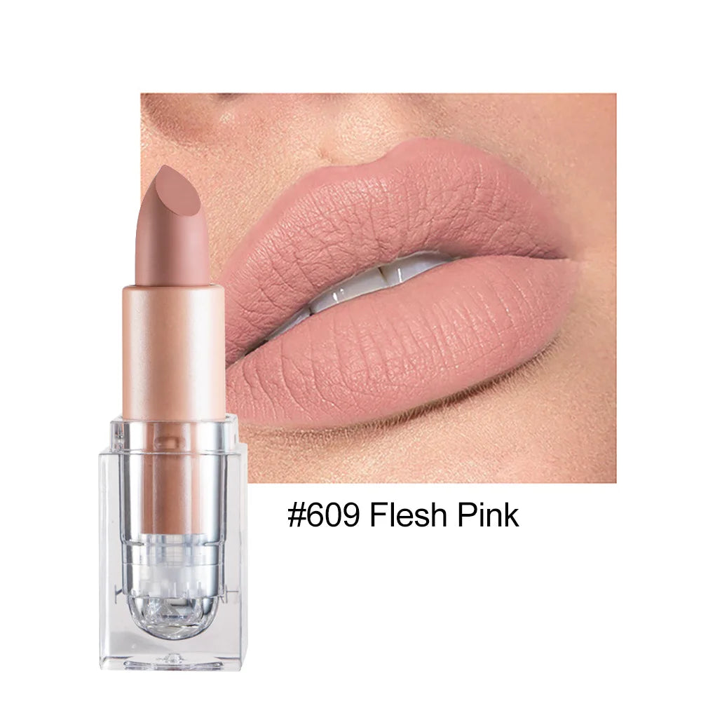 HANDAIYAN Matte Nude Lipstick – Velvet, Long-Lasting & Waterproof