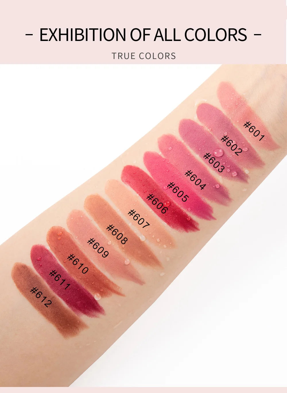 HANDAIYAN Matte Nude Lipstick – Velvet, Long-Lasting & Waterproof