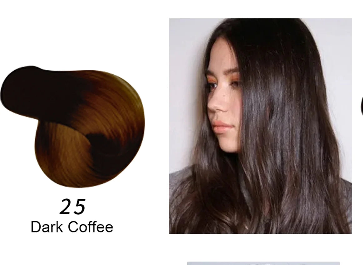 Mokeru Natural Brown Hair Color Shampoo – Long-Lasting Permanent Dye