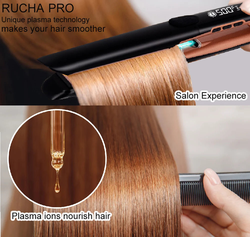 Professional Hair Straightener – 500F High Keratin Flat Iron