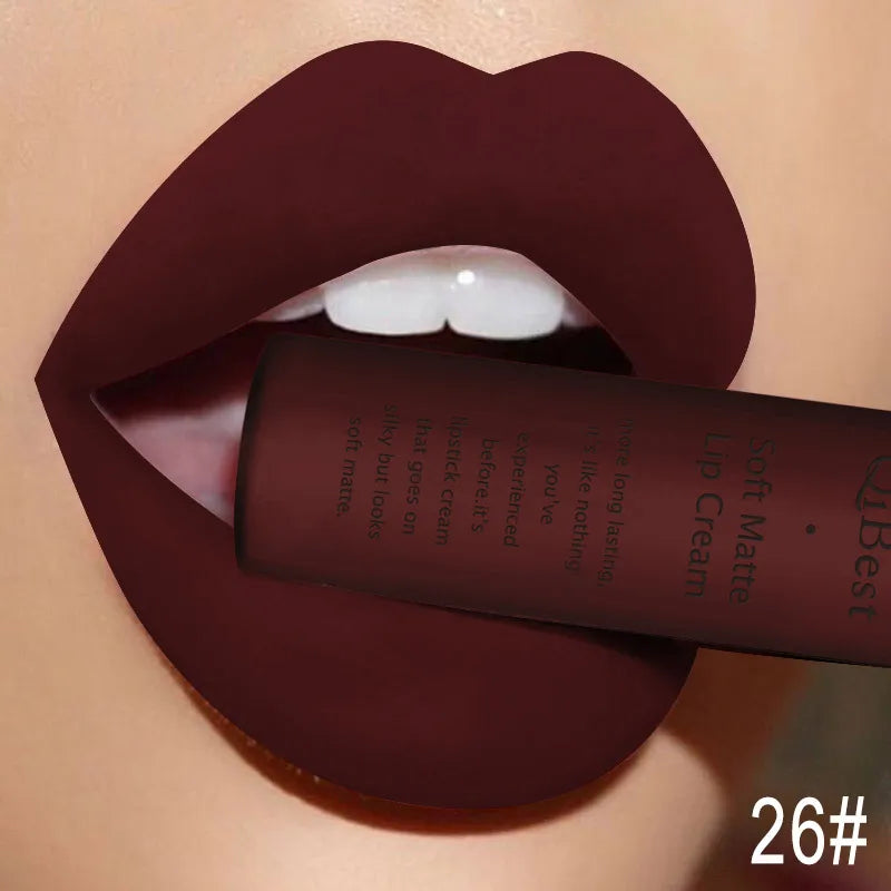 Hot Velvet Matte Nude Lip Gloss – Long-Lasting & Waterproof