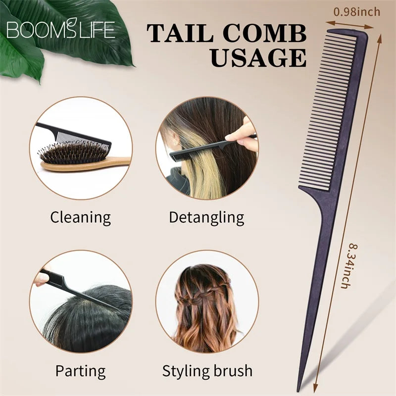 Boar bristle hairbrush