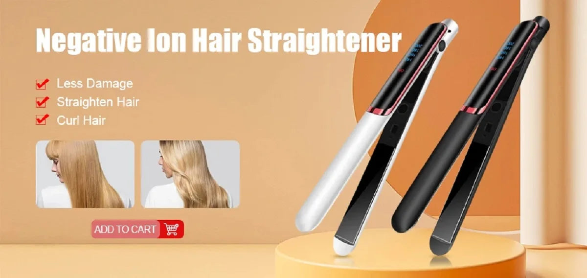 Mini Hair Curler – Electric Flat Iron & Crimper for All Hair