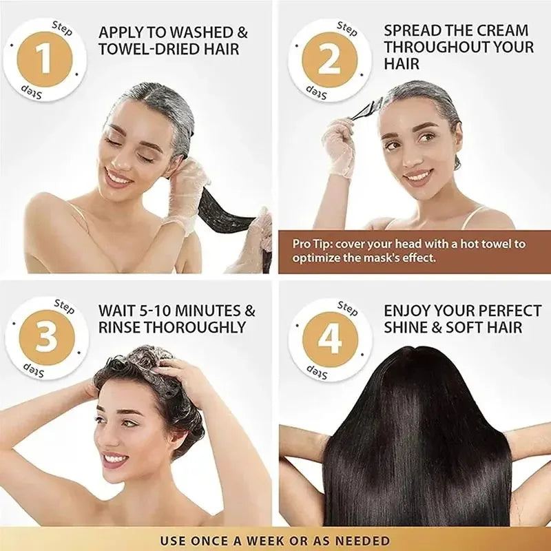 Collagen Keratin Hair Mask Repair Smooth Moisturize