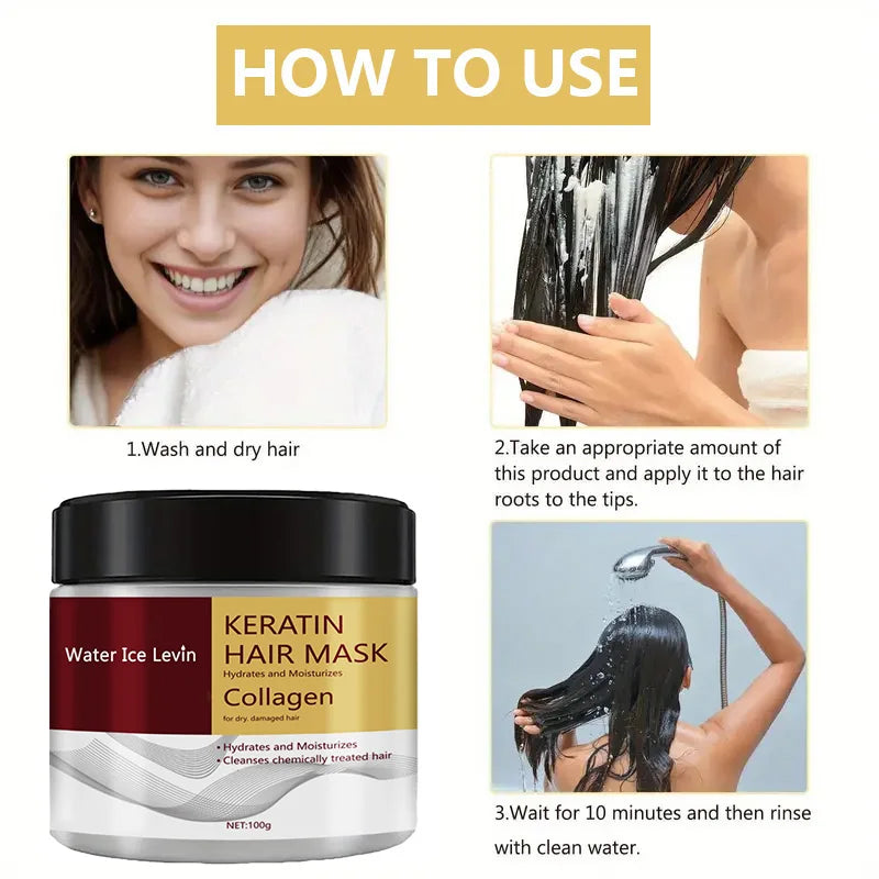 Collagen Keratin Hair Mask Oil Control Repair