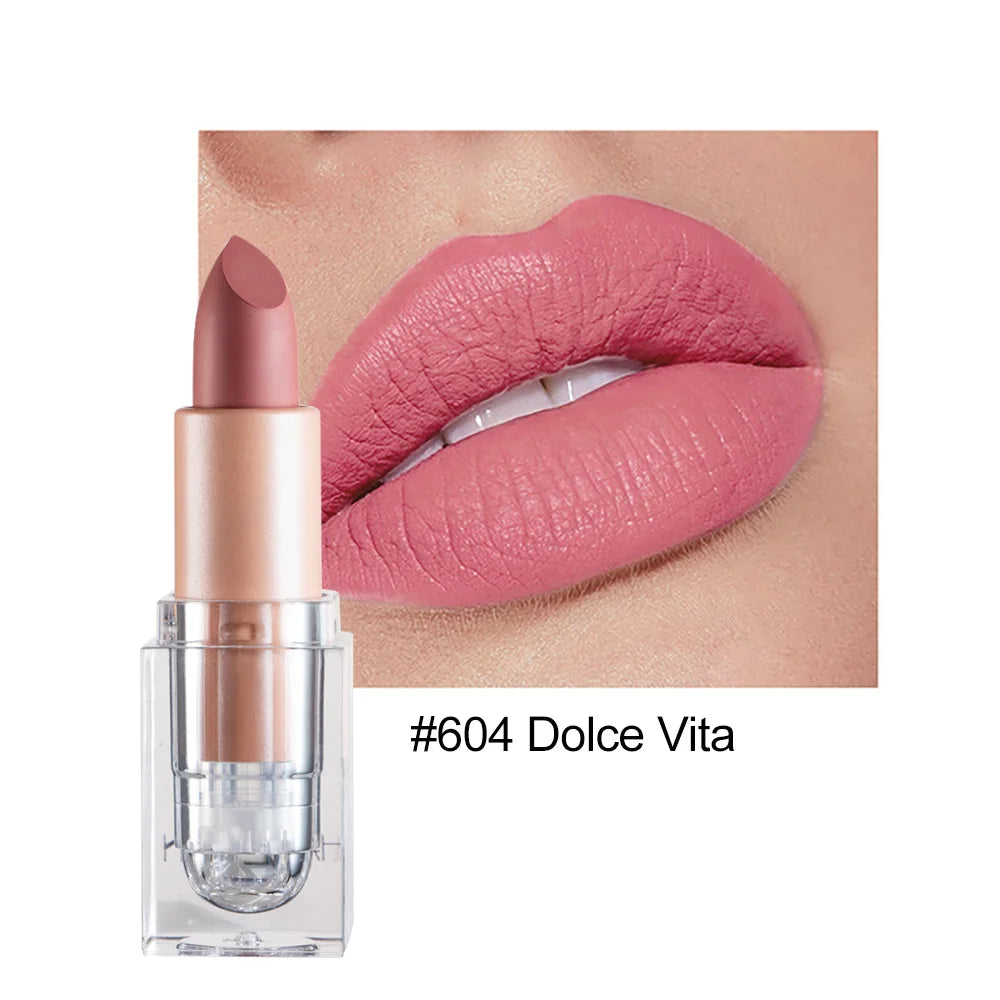 HANDAIYAN Matte Nude Lipstick – Velvet, Long-Lasting & Waterproof