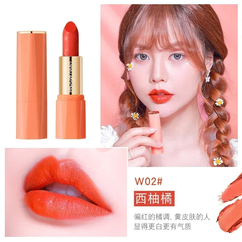 Orange Matte Lipstick – Silky Smooth & Long-Lasting