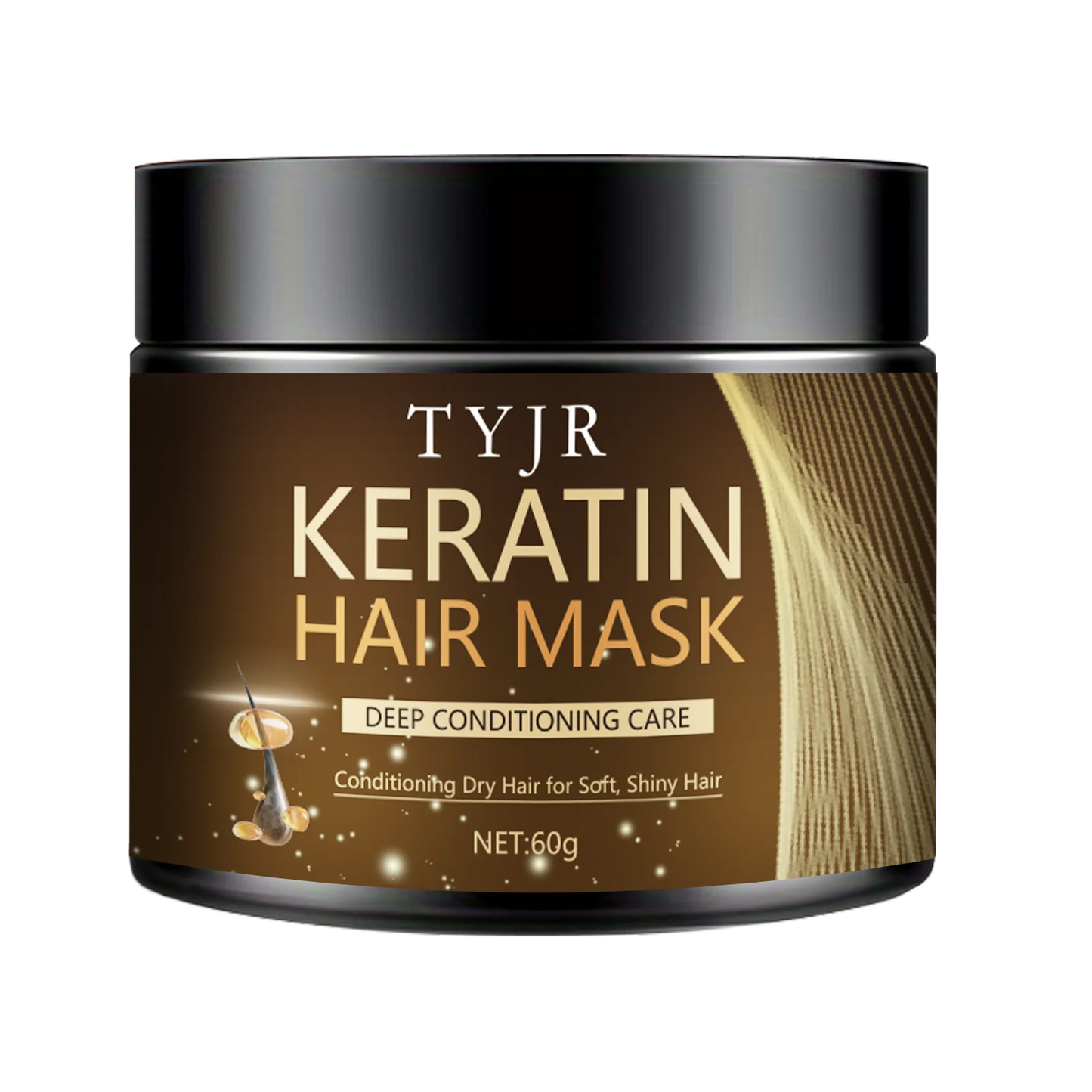 Keratin Hair Mask Deep Repair Travel Size 60g