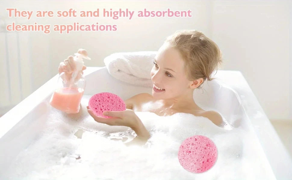 10 pieces of natural facial sponge