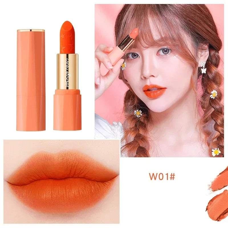 Orange Matte Lipstick – Silky Smooth & Long-Lasting
