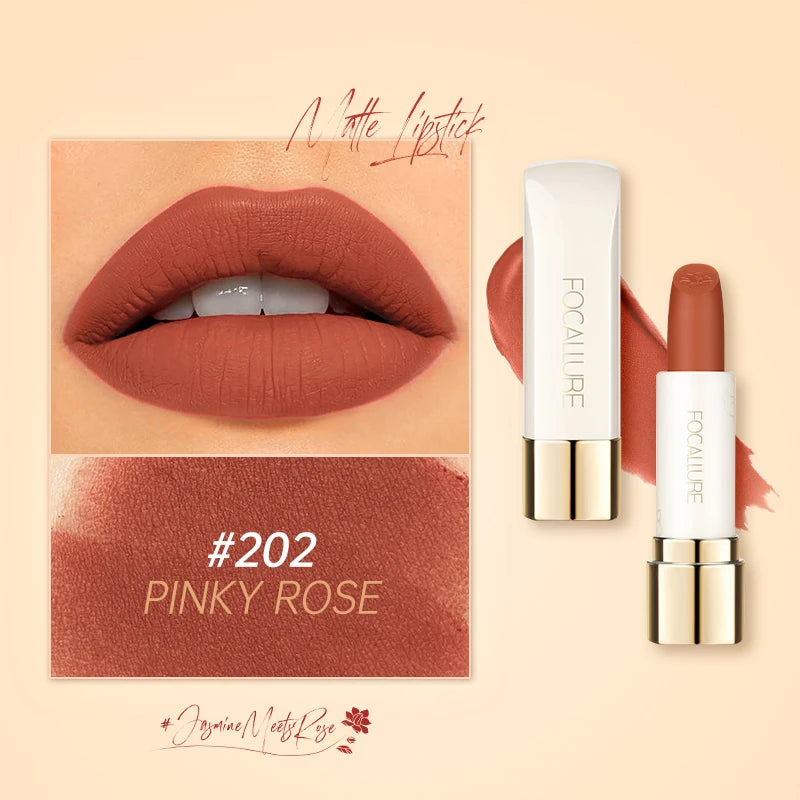 FOCALLURE 16-Color Matte Lipstick – Waterproof, High Pigment